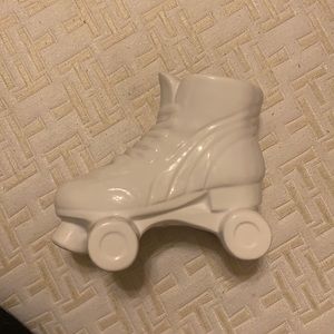 Roller skate ceramic vase